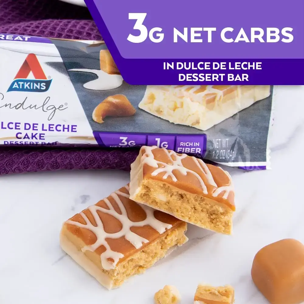 Atkins Endulge Treat Dessert Bar Dulce De Leche Cake 5 Count — Bar