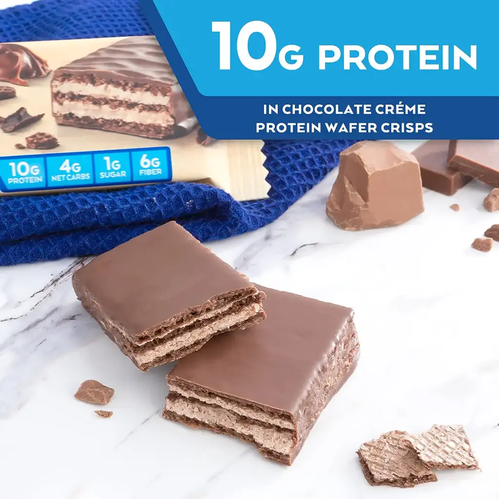 Atkins Protein Wafer Crisps, Chocolate Crme, Keto Friendly, 5 Count Chocolate 5 Count — pack of 5