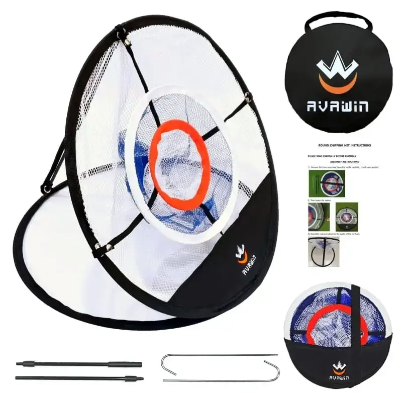 AVAWIN Golf Chipping Net Indoor/Outdoor Golf Practice Net Foldable Easy to Carry Swing — AVAWIN