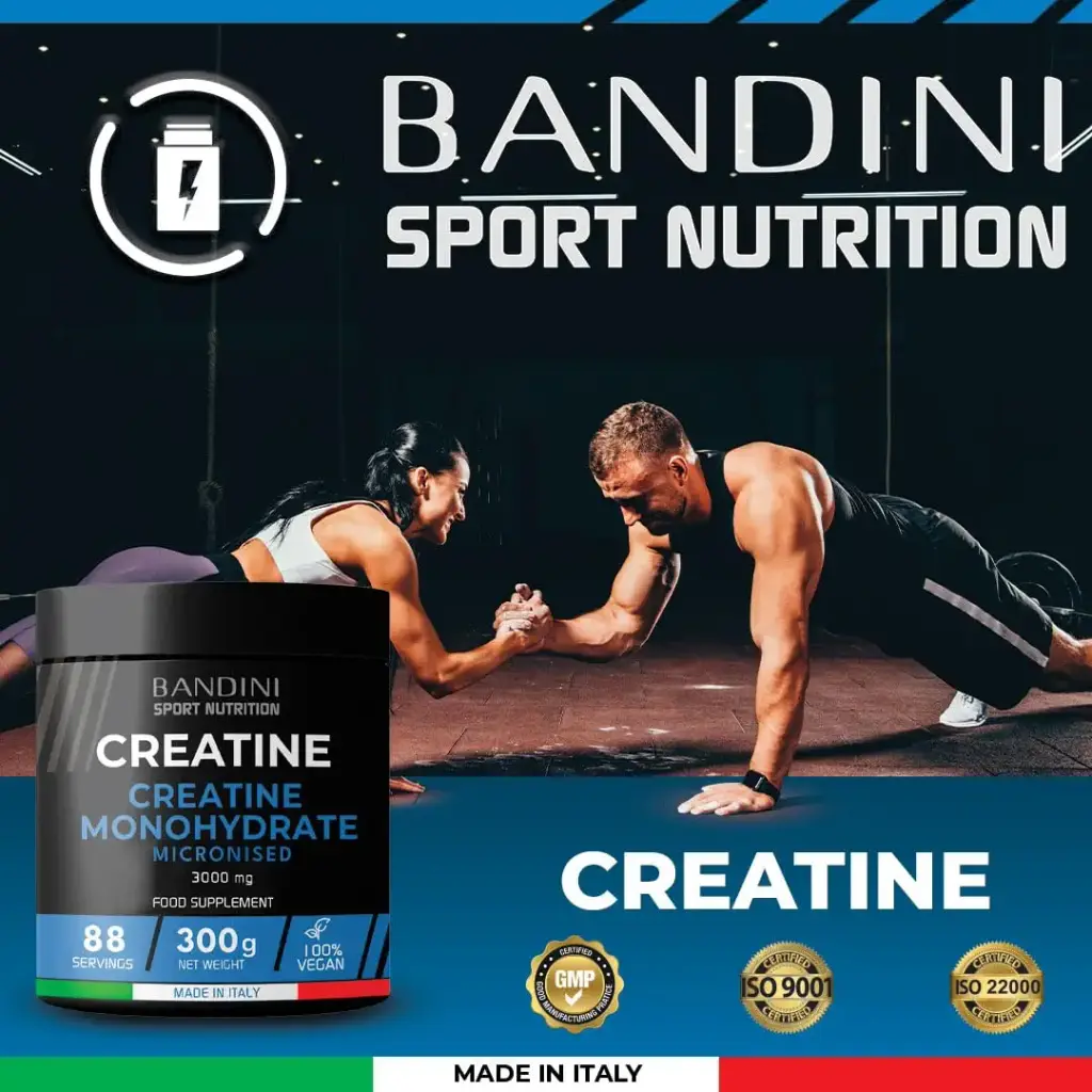 Bandini Creatine Monohydrate Powder Pure | 300g (88 x 3g Servings) Micronised for Easy — 300 g