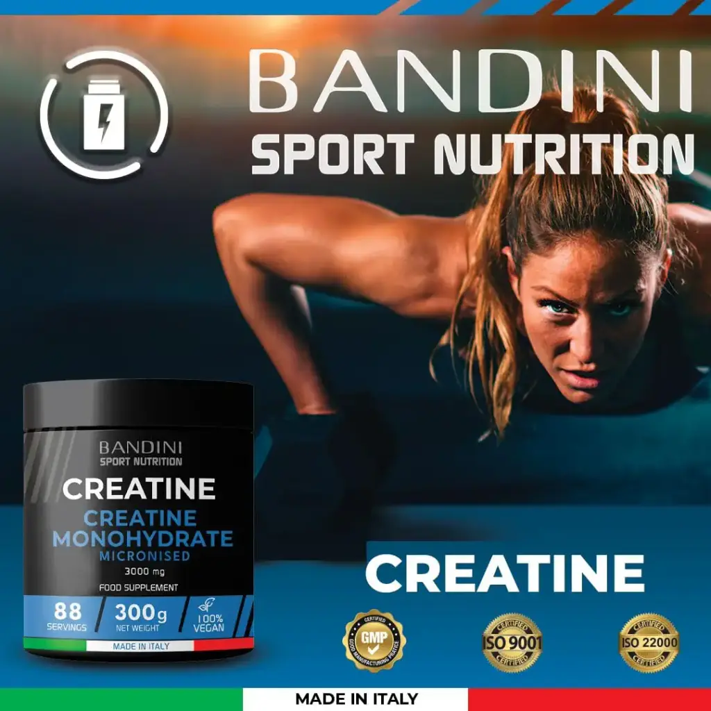 Bandini Creatine Monohydrate Powder Pure | 300g (88 x 3g Servings) Micronised for Easy — 300 g