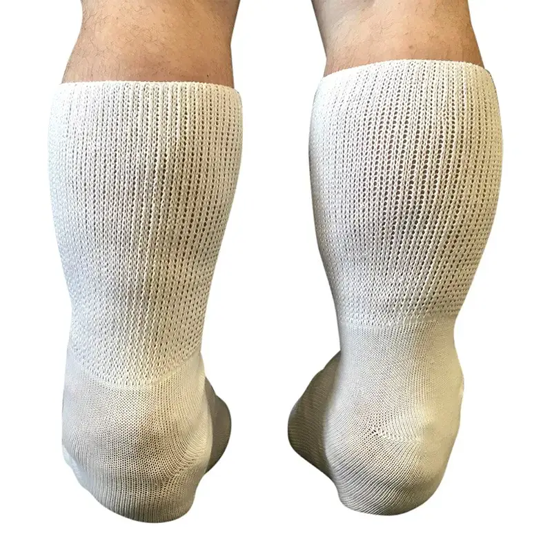 Bariatric Sock for Extreme Lymphedema Calf stretches to 30 inches Black — Beyond Extra Wide Bariatric Sock