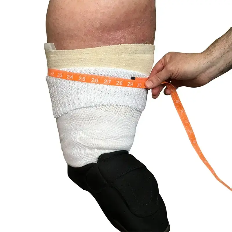 Bariatric Sock for Extreme Lymphedema Calf stretches to 30 inches Black — Body Support