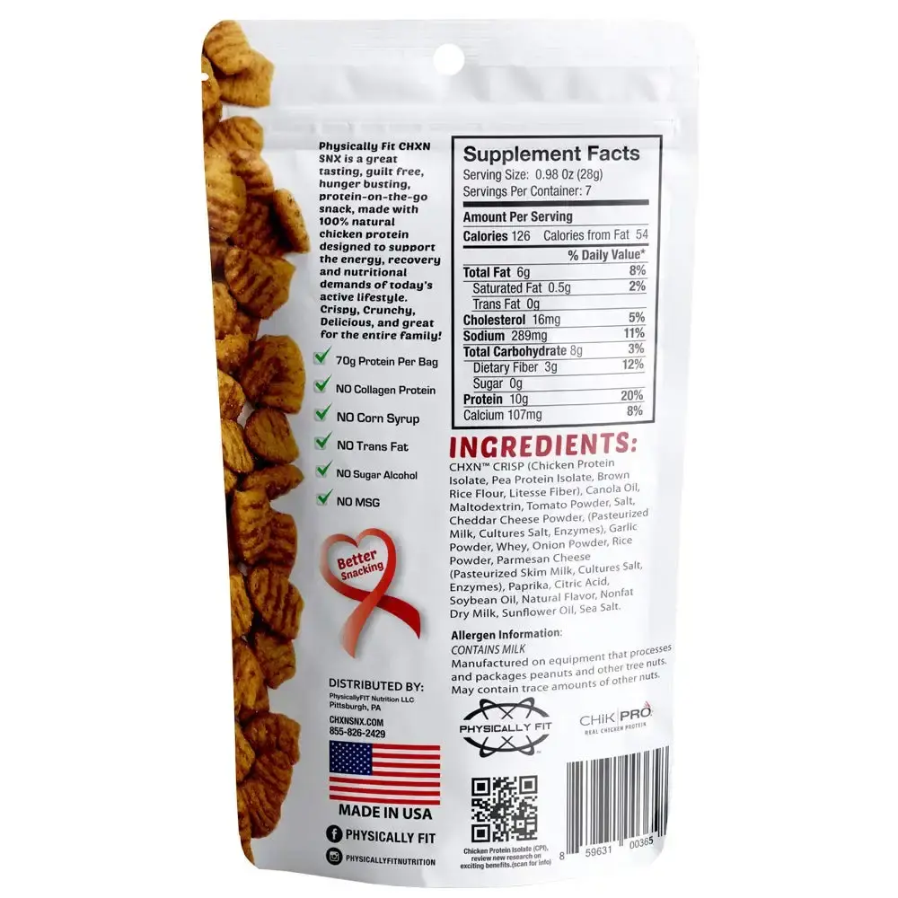 Barn Dad Nutrition, Crispy Protein Bites Pizza Flavor 7 Servings 70 Grams of Protein Per — Sports Nutrition