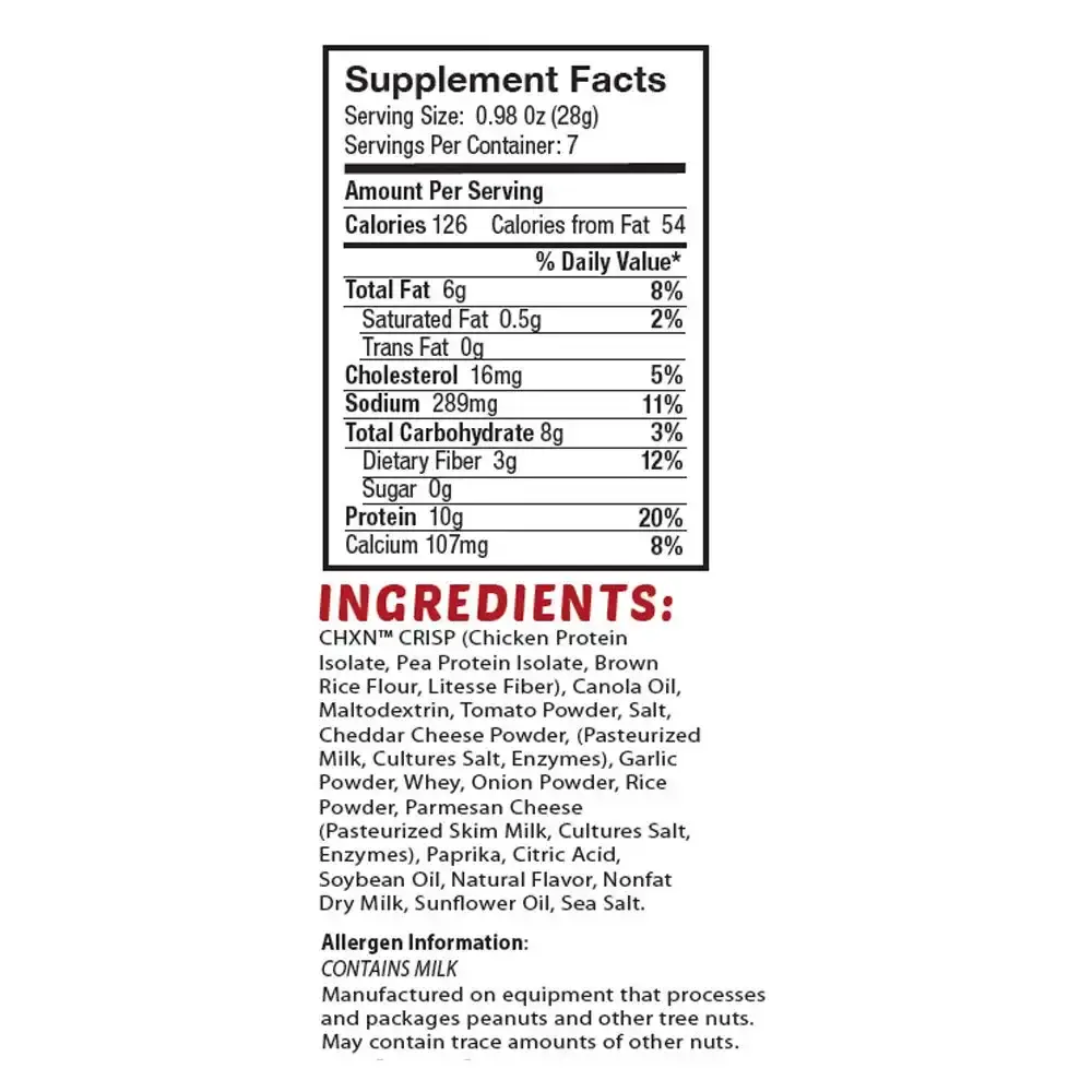 Barn Dad Nutrition, Crispy Protein Bites Pizza Flavor 7 Servings 70 Grams of Protein Per — 70 g