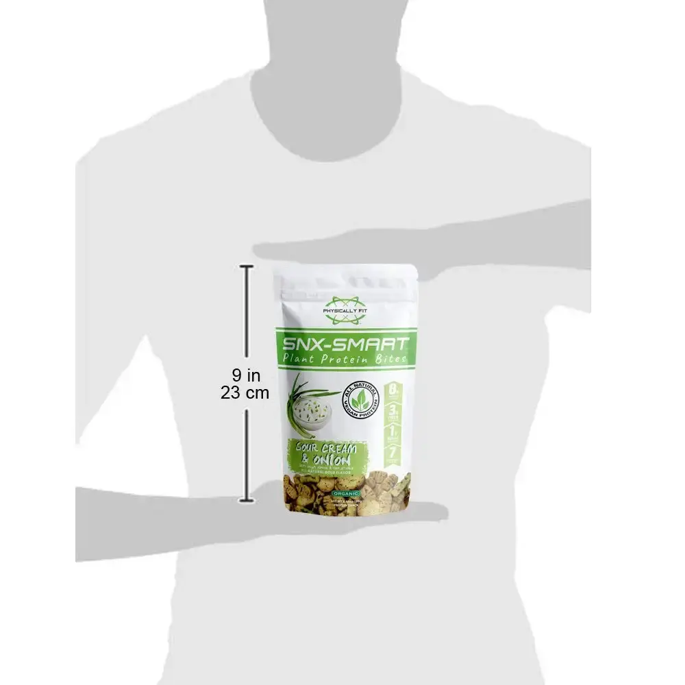 Barn Dad Nutrition SNXSmart Crispy Plant Protein Bites Sour Cream Onion with Bagel Pieces — 56 g