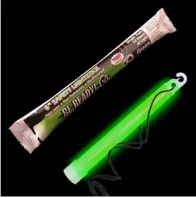 Be Ready (2 Pack) Green 12 Hour Duration Military Chemical Light Sticks for Emergency Kits | Survival & Camping | Hurricane & Disasters
