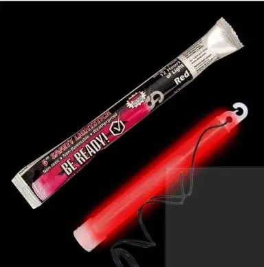 Be Ready Military Chemical Light Sticks for Emergency Kits | Survival & Camping | Hurricane & Disasters 2PK Red