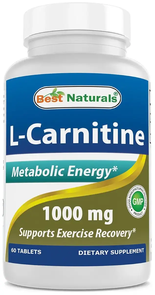 Best Naturals L-Carnitine 1000mg 60 Tablets (60 Count (Pack of 1))