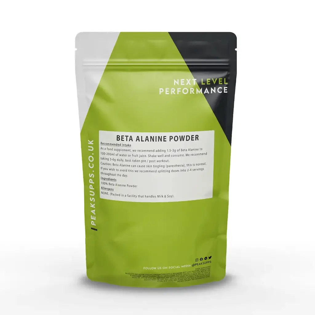 Beta Alanine Powder | Pure (250g) Pre Workout Amino Acid 200 g (Pack of 1) — Sports Nutrition