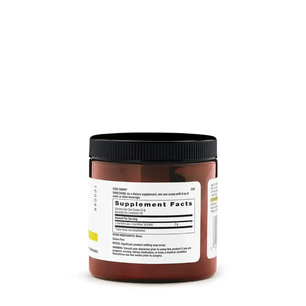 Beyond Raw Chemistry Labs L-Carnitine Powder | Fuels Exercise and Supports Recovery | 30 — 3.17 oz