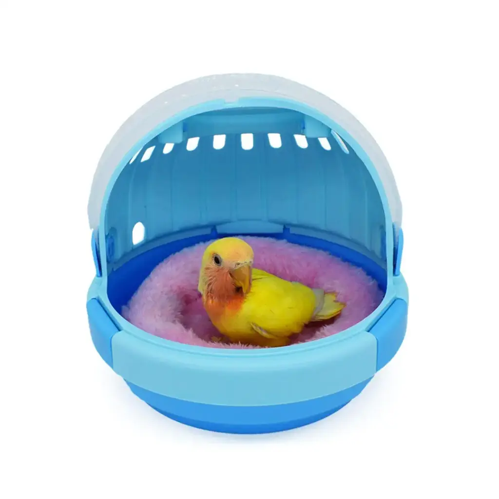 Bird carrier portable bird travel carrier backpack warm parrot excursion cage lightweight — Capsules