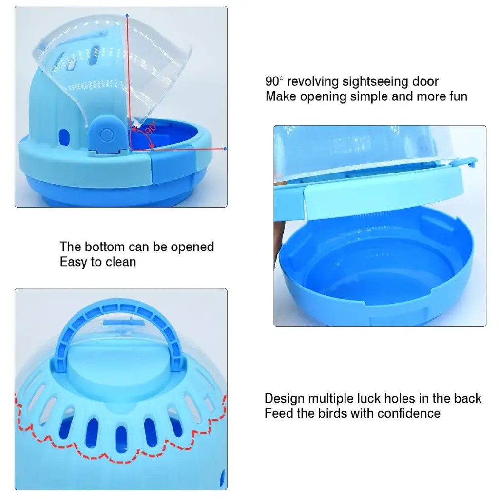 Bird Carrier Space Capsule Portable Warm Parrot Outing Cage Breathable Travel Cage — Capsules