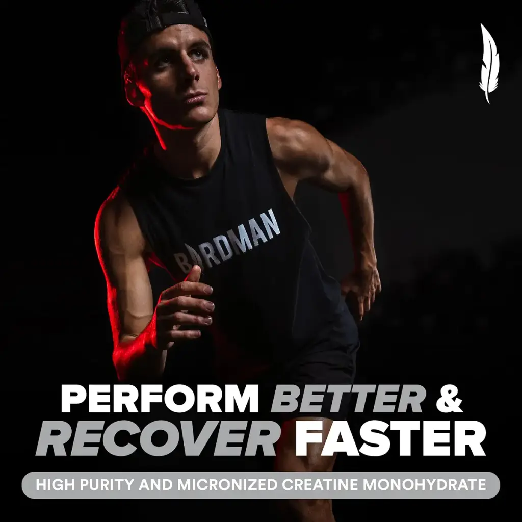 BIRDMAN Micronized Creatine Monohydrate Powder Muscle Recovery Caffeine Free Creatine Pre — 5 g