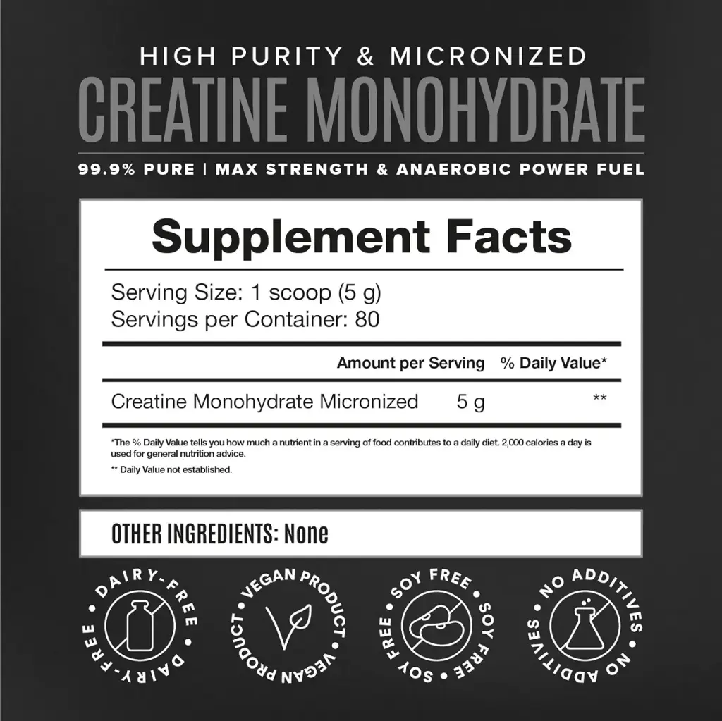 BIRDMAN Micronized Creatine Monohydrate Powder Muscle Recovery Caffeine Free Creatine Pre — Powder