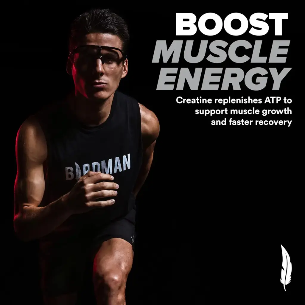 BIRDMAN Micronized Creatine Monohydrate Powder Muscle Recovery Caffeine Free Creatine Pre — Sports Nutrition
