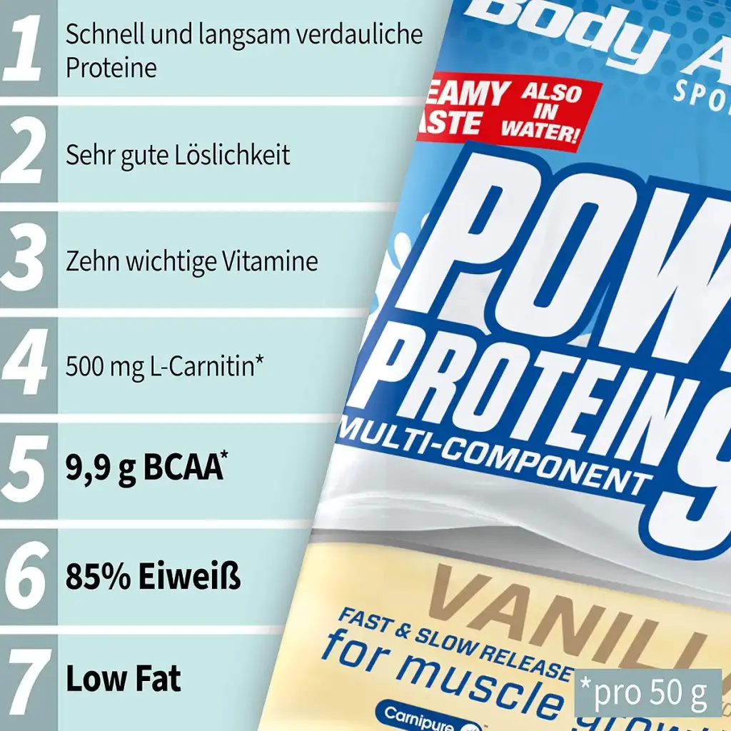 Body Attack Power Protein 90 - BlueBerry Yoghurt - 500g bag - Multi -component Protein — 500 g