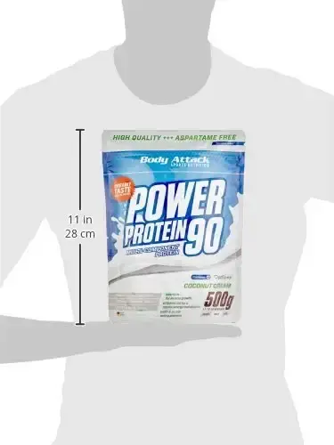 Body Attack Power Protein 90 - Coconut Cream - 500g bag - Multi -component Protein Powder — Powder