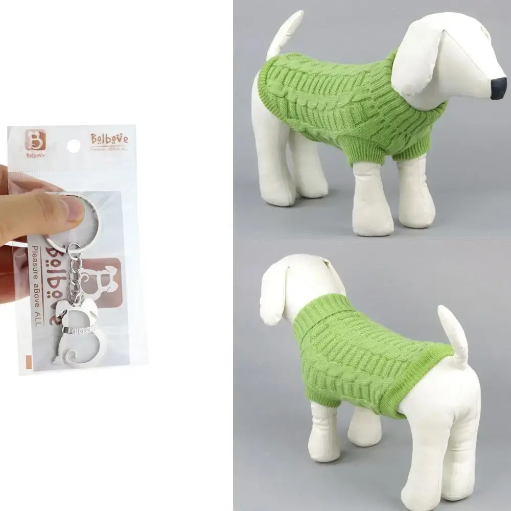 Bolbove Cable Knit Turtleneck Sweater for Small Dogs & Cats Knitwear Cold Weather Outfit — Bolbove