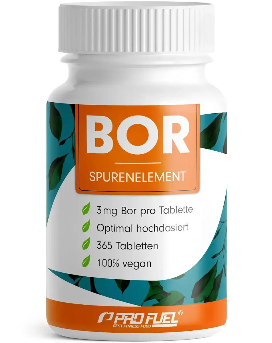 BOR tablets 365x with 3 mg boron made of high -quality borax (sodium borate) - optimally high -dose - free of undesirable additives - laboratory test with certificate - annual supply - 100% vegan 1x 365 tablets