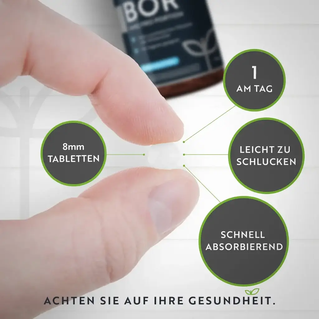 BORON - 4MG pure boron per tablet - 400 tablets - 13 months in stock - laboratory test — 4 mg