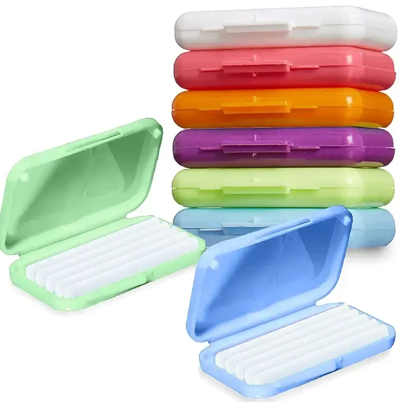 Braces Wax for Teeth 6 Pack Dental Care Orthodontic Wax for Braces Wearer (6 Pack, Colorful) 6 Count (Pack of 1) Colorful