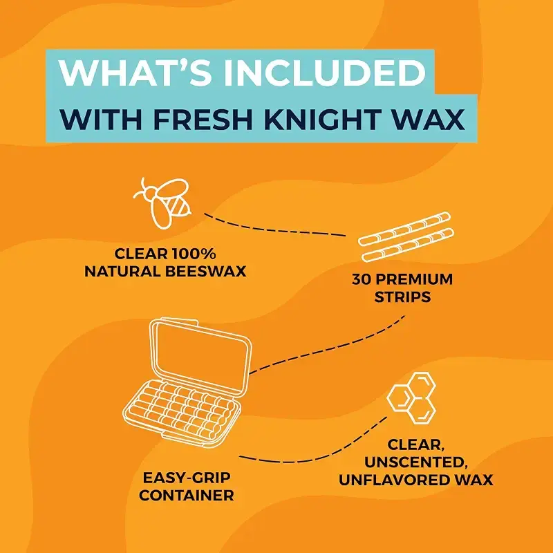 Braces Wax Natural Braces Wax made from Beeswax Dental Wax for Braces & Aligners Food — Oral Care