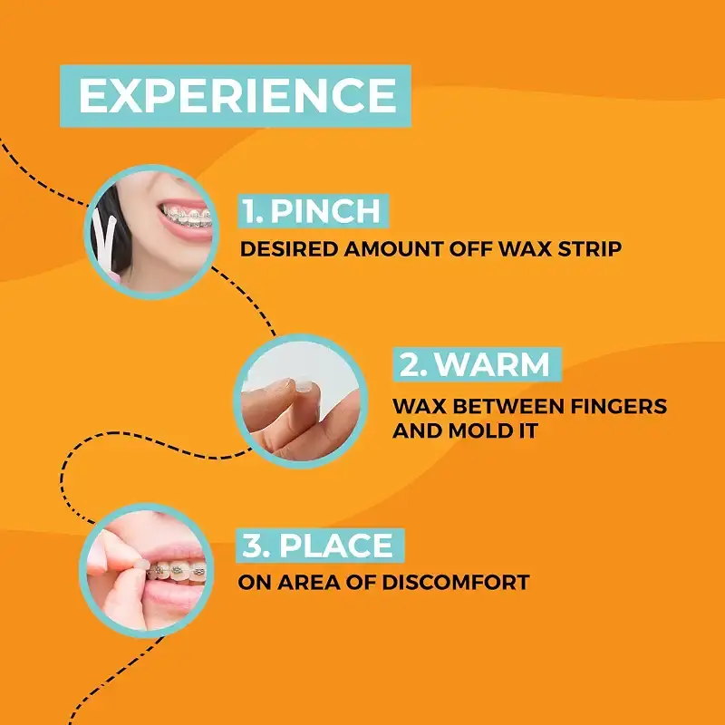 Braces Wax Natural Braces Wax made from Beeswax Dental Wax for Braces & Aligners Food — Oral Care