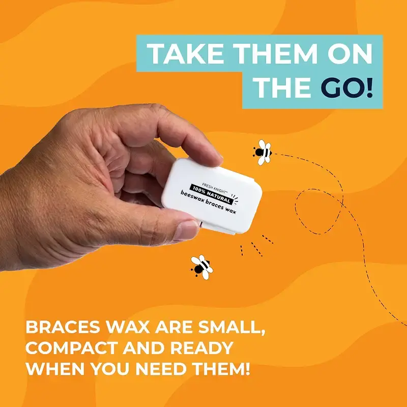 Braces Wax Natural Braces Wax made from Beeswax Dental Wax for Braces & Aligners Food — Oral Care