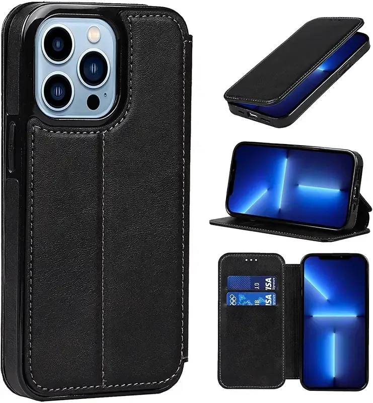 BRART Wallet Case for iPhone 13/13 Pro/13 Pro Max PU Leather Magnetic Protective Flip — BRART