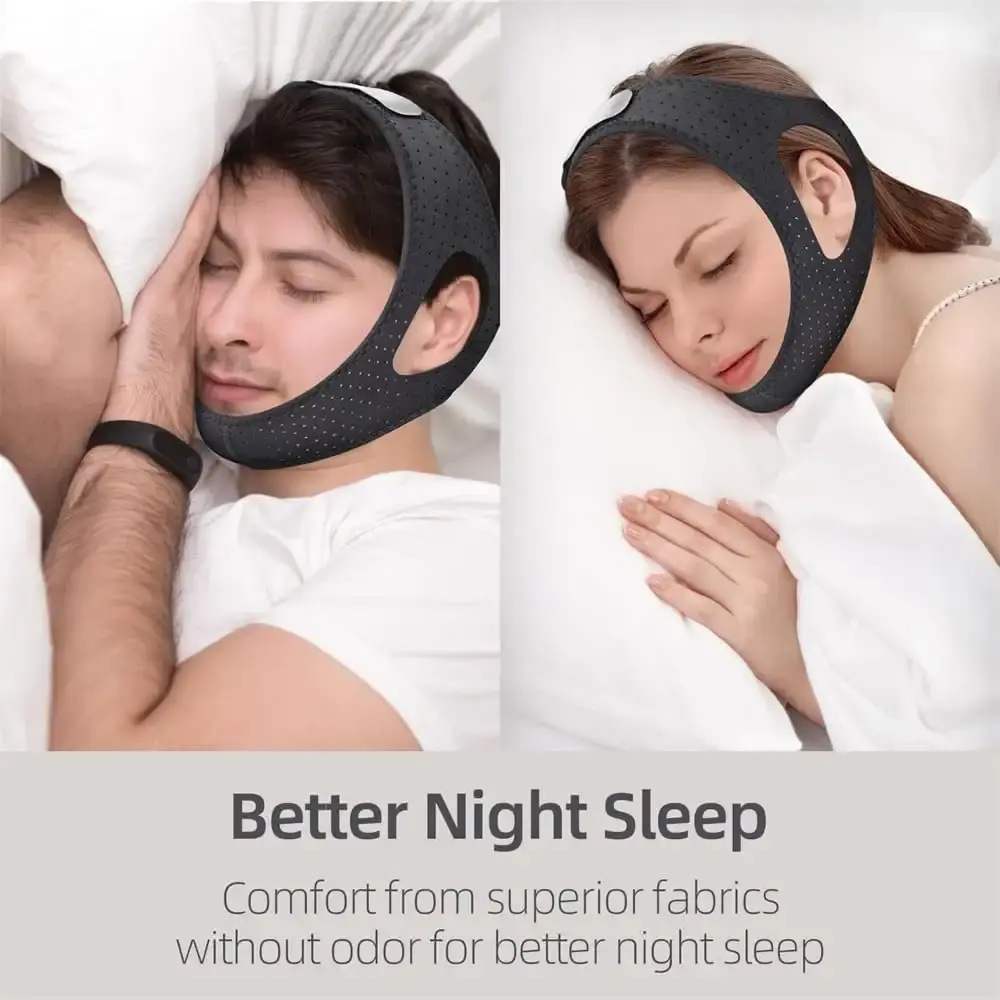 Breathable Anti-Snoring Chin Strap with Mesh Structure Adjustable Jaw Protection — Sleep Wellness