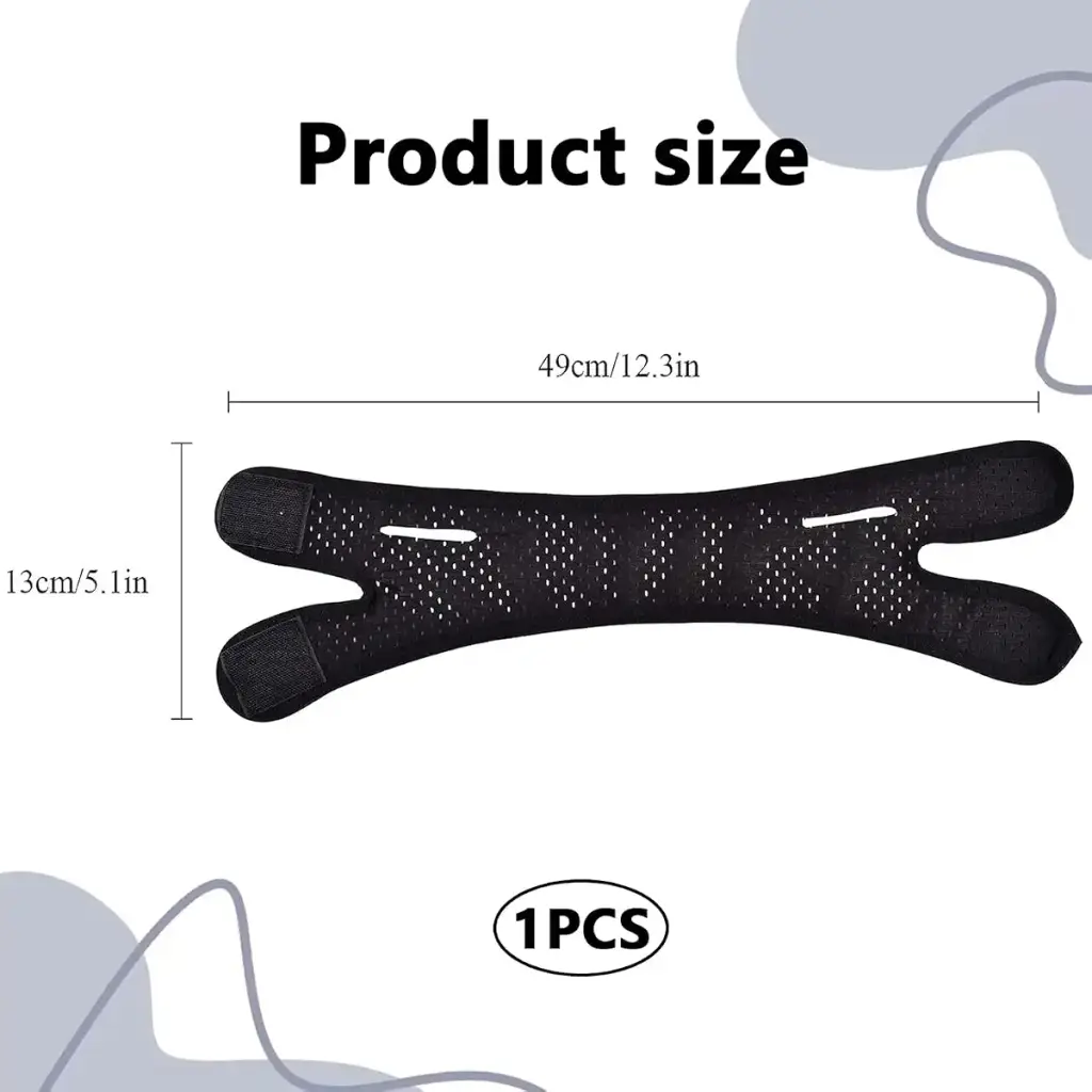 Breathable Anti-Snoring Chin Strap with Mesh Structure Adjustable Jaw Protection — Sleep Wellness