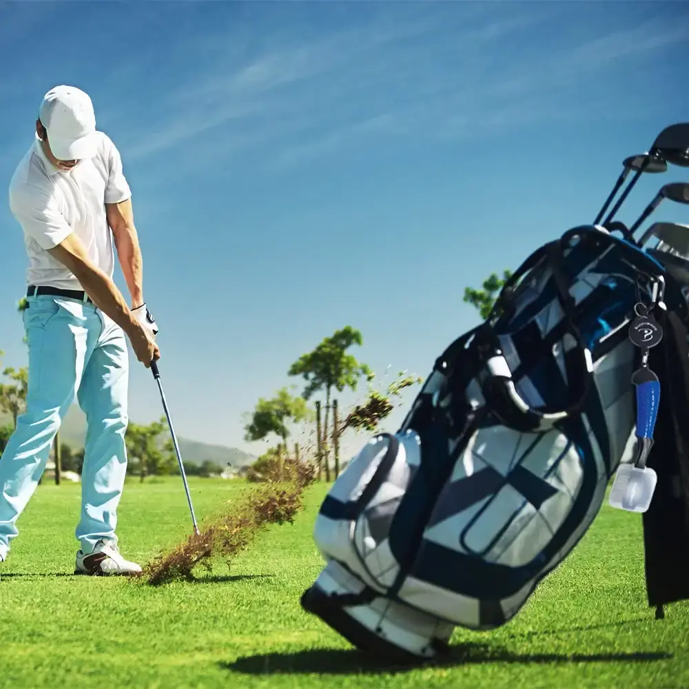 BUDDYBIRDIE Retractable Golf Club Brush | Oversize Double Brush & Ergonomic Grip & — Golf
