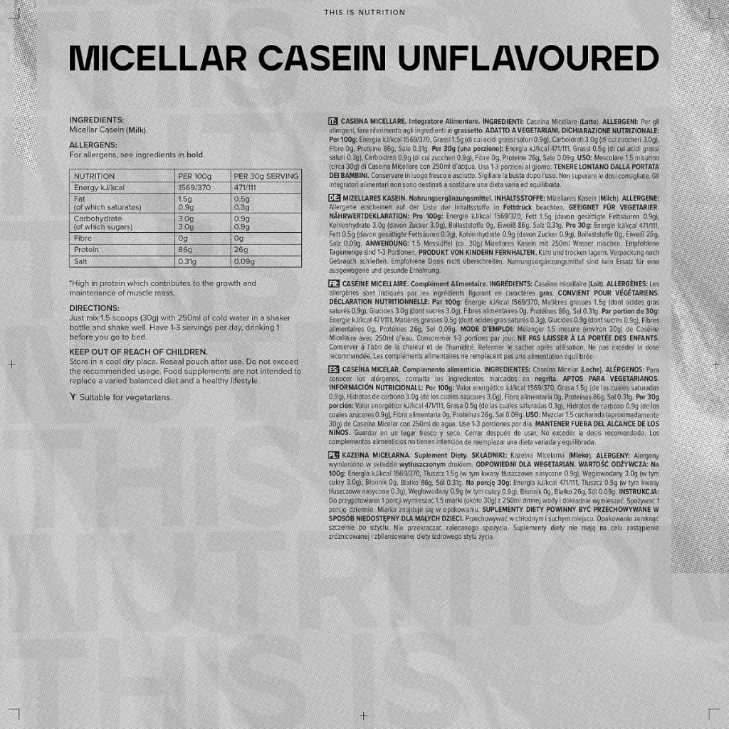 Bulk micellar casein casein protein powder protein powder tasteless 1 kg packaging can — Sports Nutrition