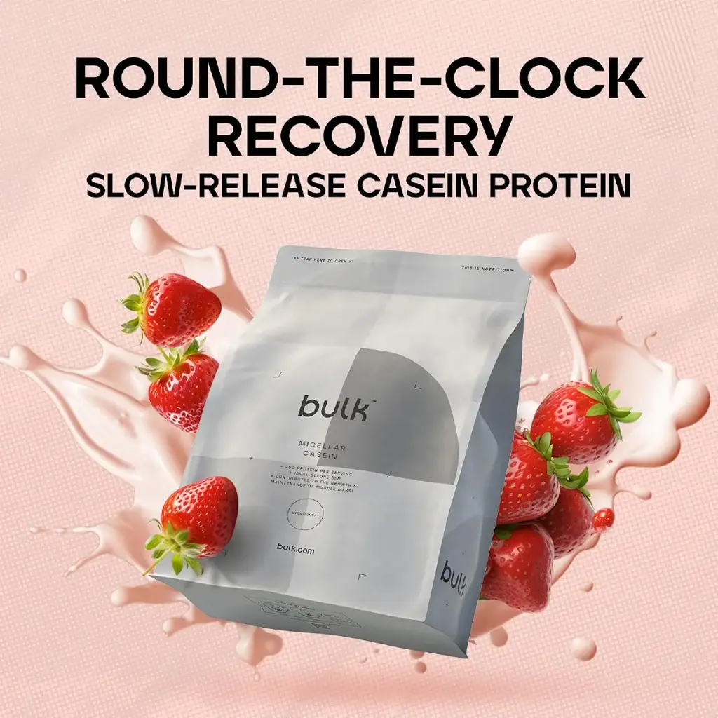 Bulk Micellar Casein Protein Powder Protein Shake Strawberry 500 g Packaging May Vary — 500 g