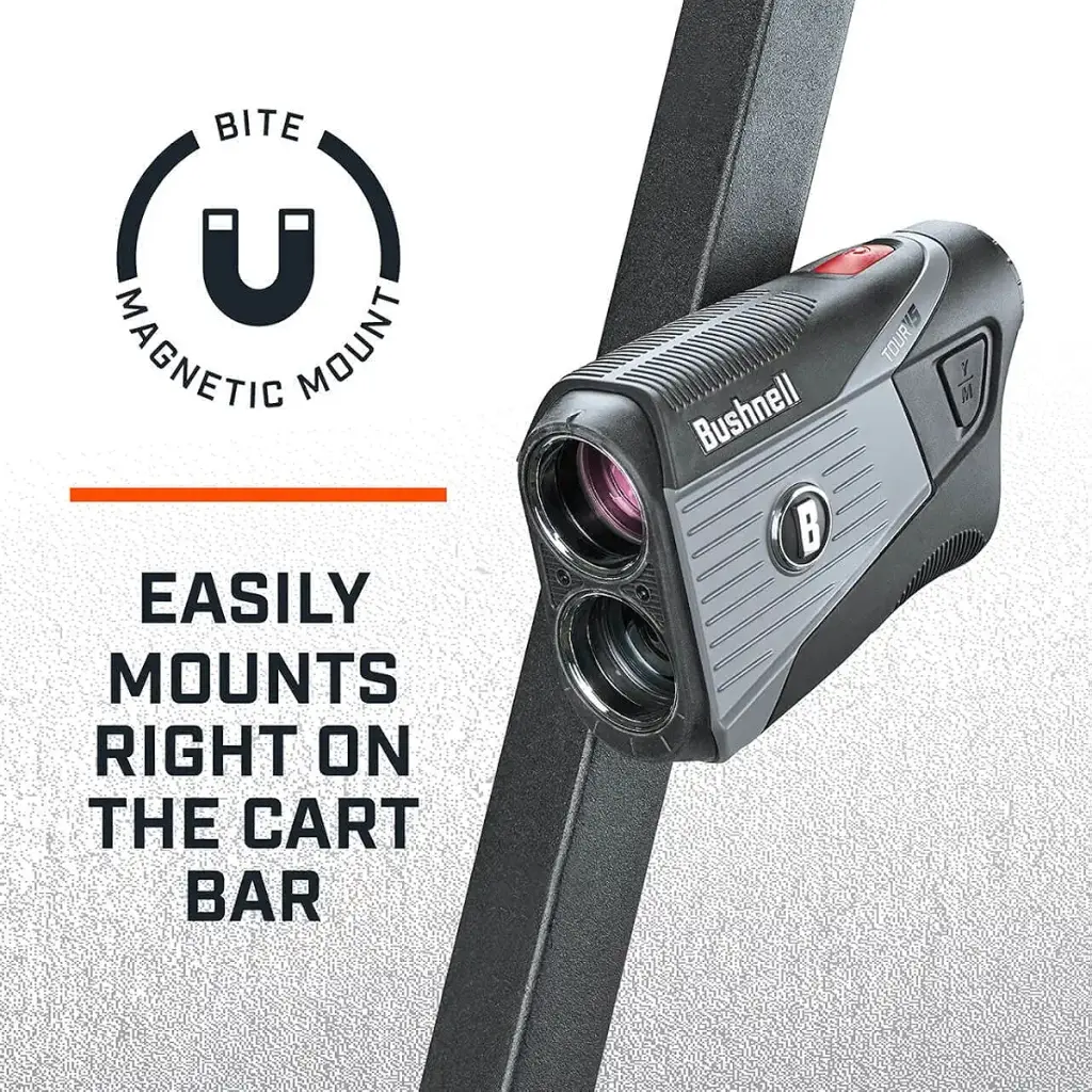Bushnell Tour V5 Golf Laser Rangefinder, Pinseeker, Visual JOLT, BITE Magnetic Mount — BUSHNELL GOLF