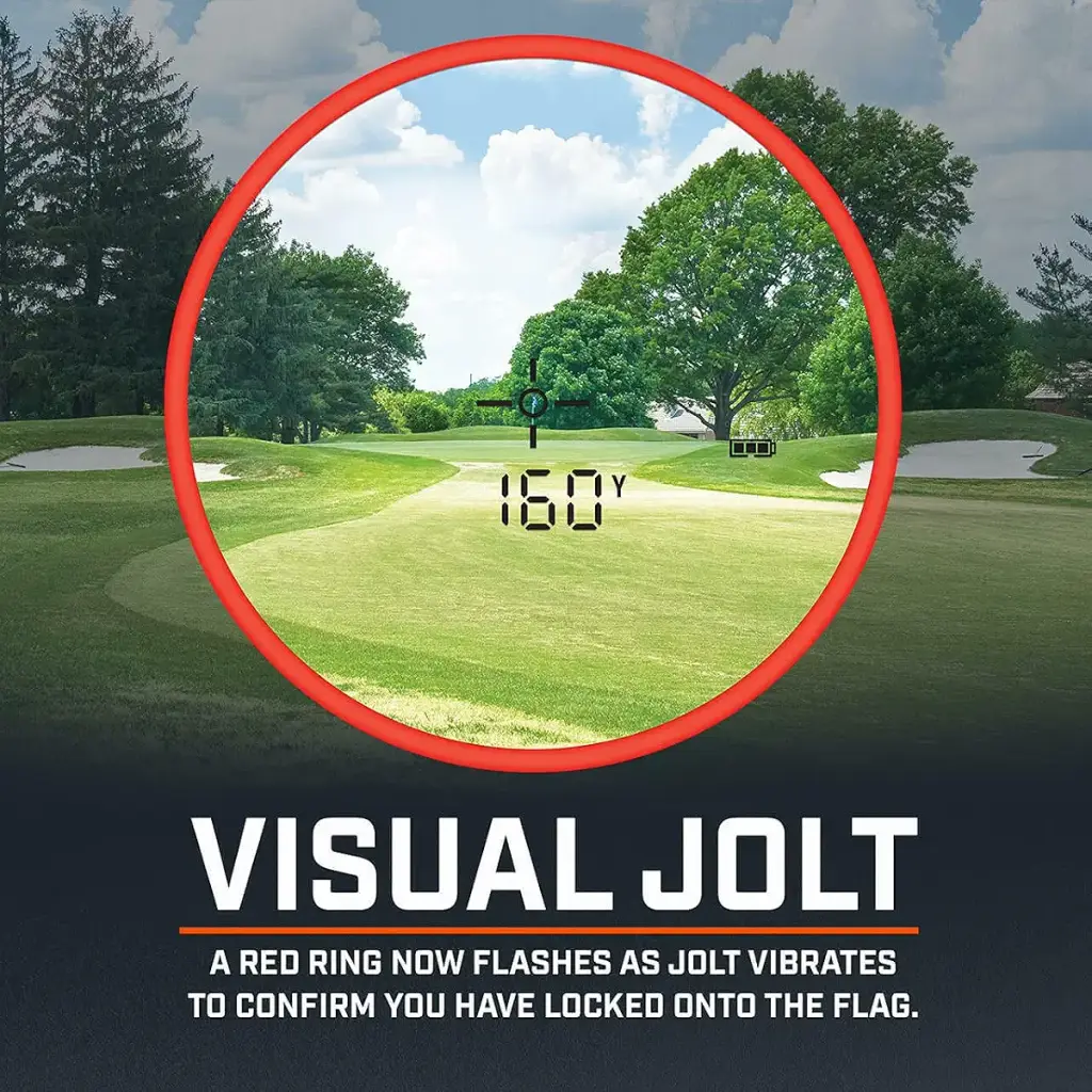 Bushnell Tour V5 Golf Laser Rangefinder, Pinseeker, Visual JOLT, BITE Magnetic Mount — Golf