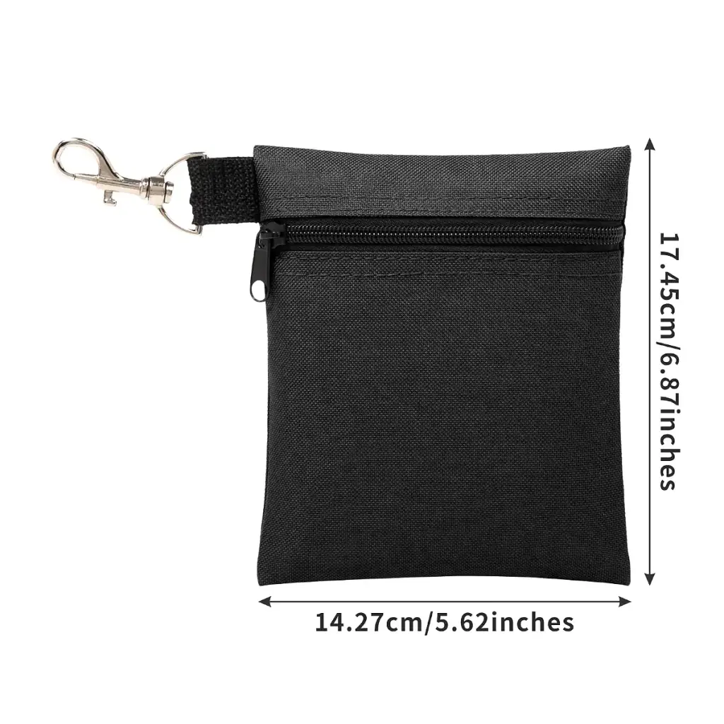 BuyAgain Golf Tee Pouch, 5.62 X 6.87 Inch Professional Zipper Golf Tee/Ball Pouch Bag — BuyAgain