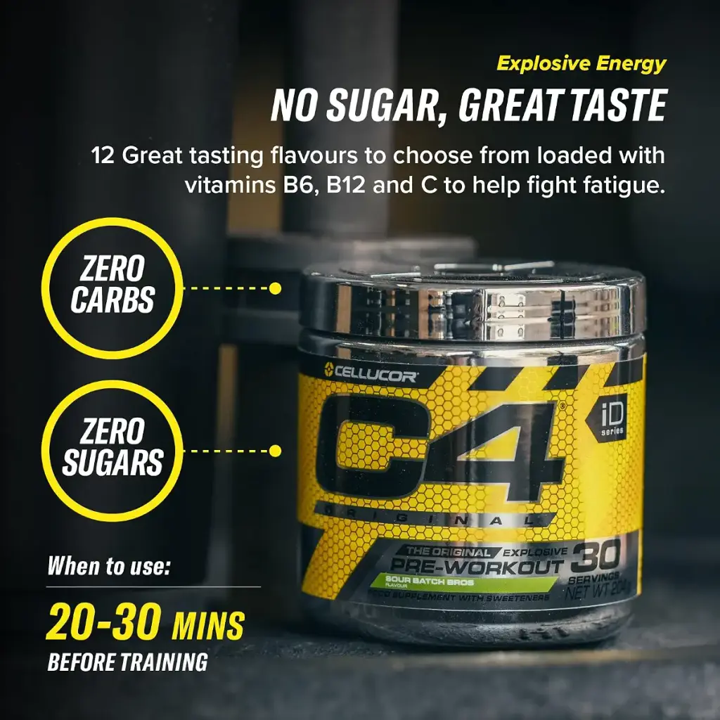 C4 Original Beta Alanine Sports Nutrition Bulk Pre Workout Powder for Men & Women | Best — Sports Nutrition