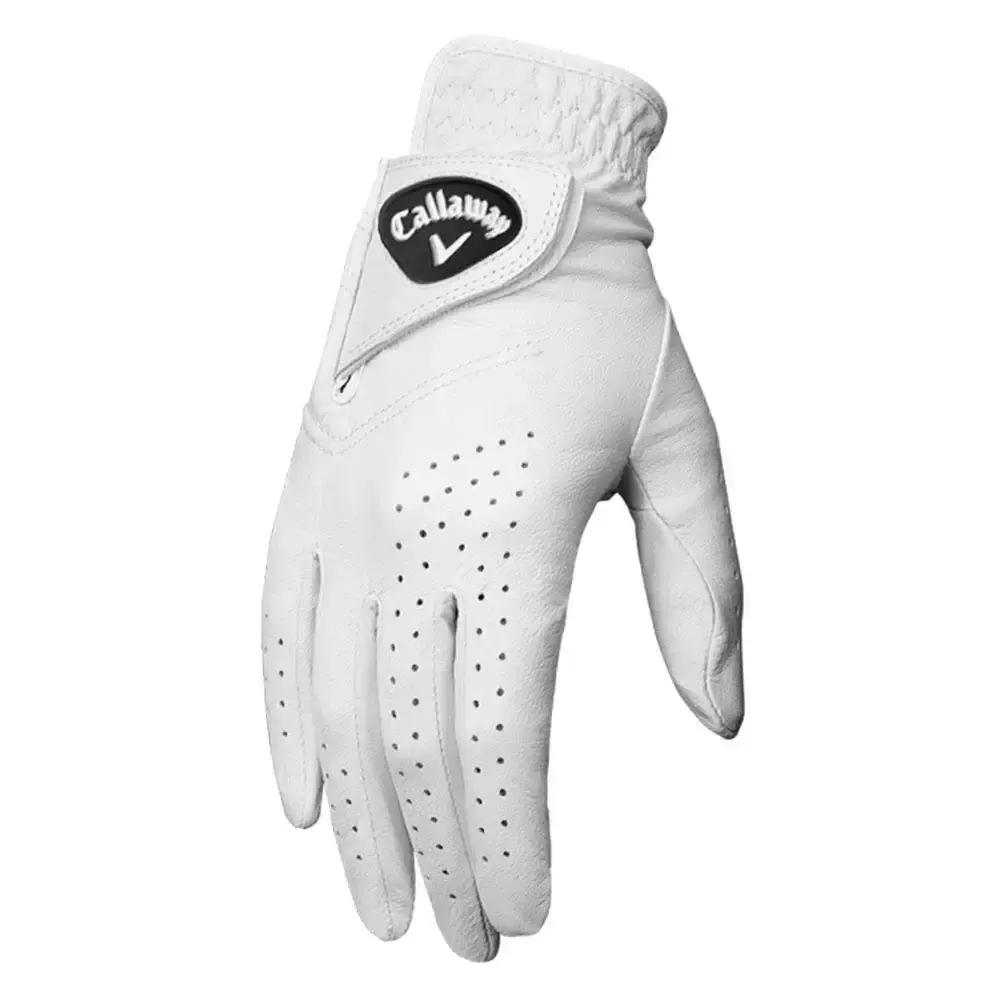 Callaway Dawn Patrol Glove Women's Standard Medium White Worn on Left Hand — Callaway