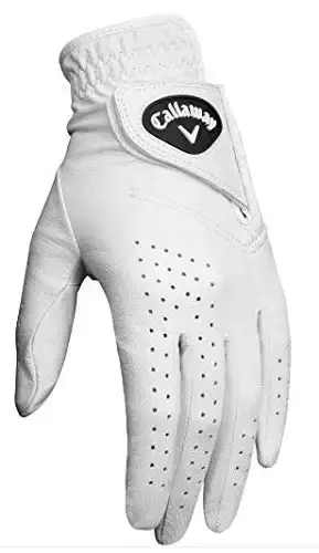 Callaway Dawn Patrol Glove Women's Standard Medium White Worn on Left Hand — Golf