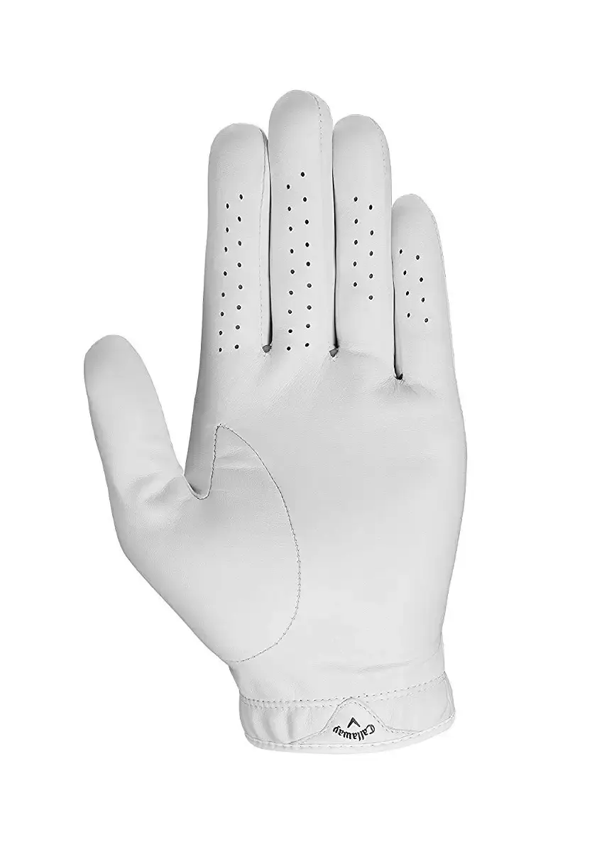 Callaway Golf 2020 Tour Authentic Glove White Medium-Large Cadet Worn on Left Hand — Callaway