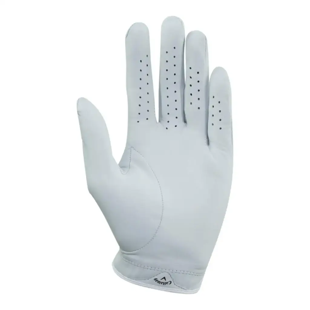 Callaway Golf 2020 Tour Authentic Glove White Medium-Large Cadet Worn on Left Hand — Golf