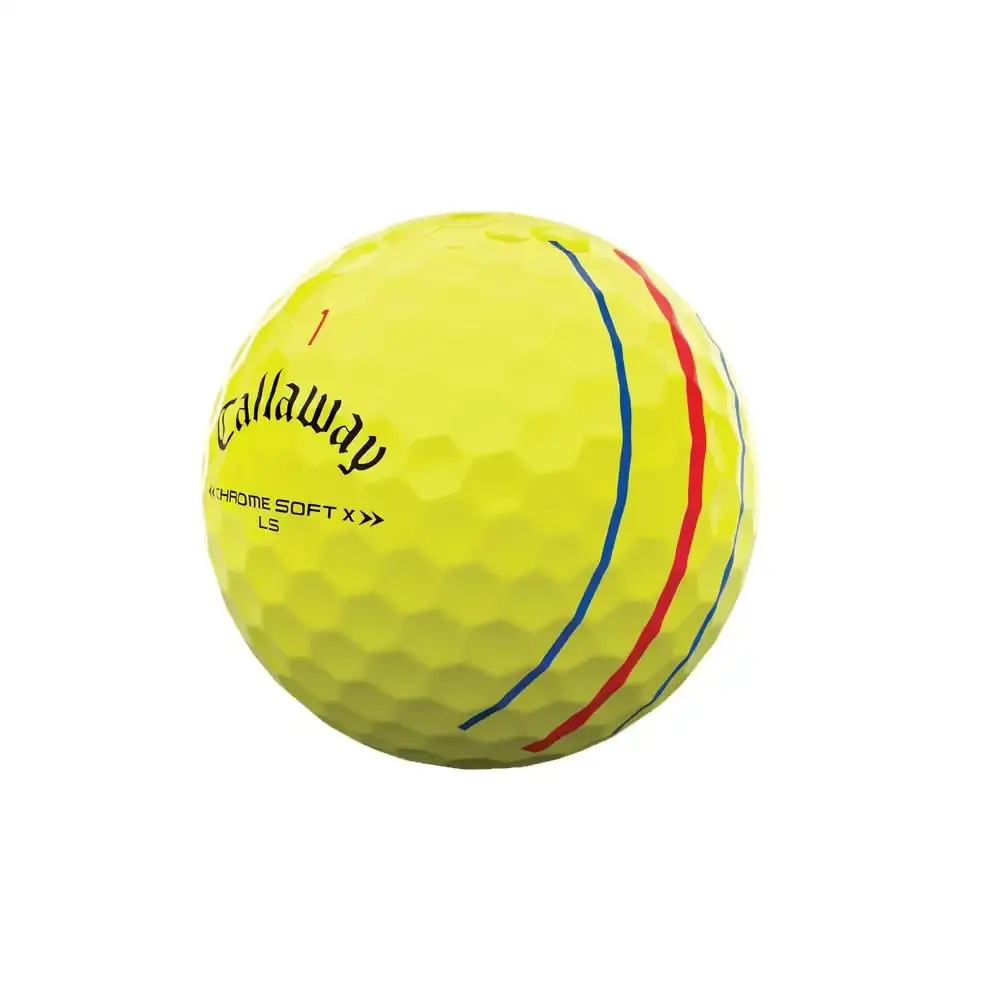 Callaway Golf 2022 Chrome Soft X LS Golf Balls Triple Track Yellow — Golf