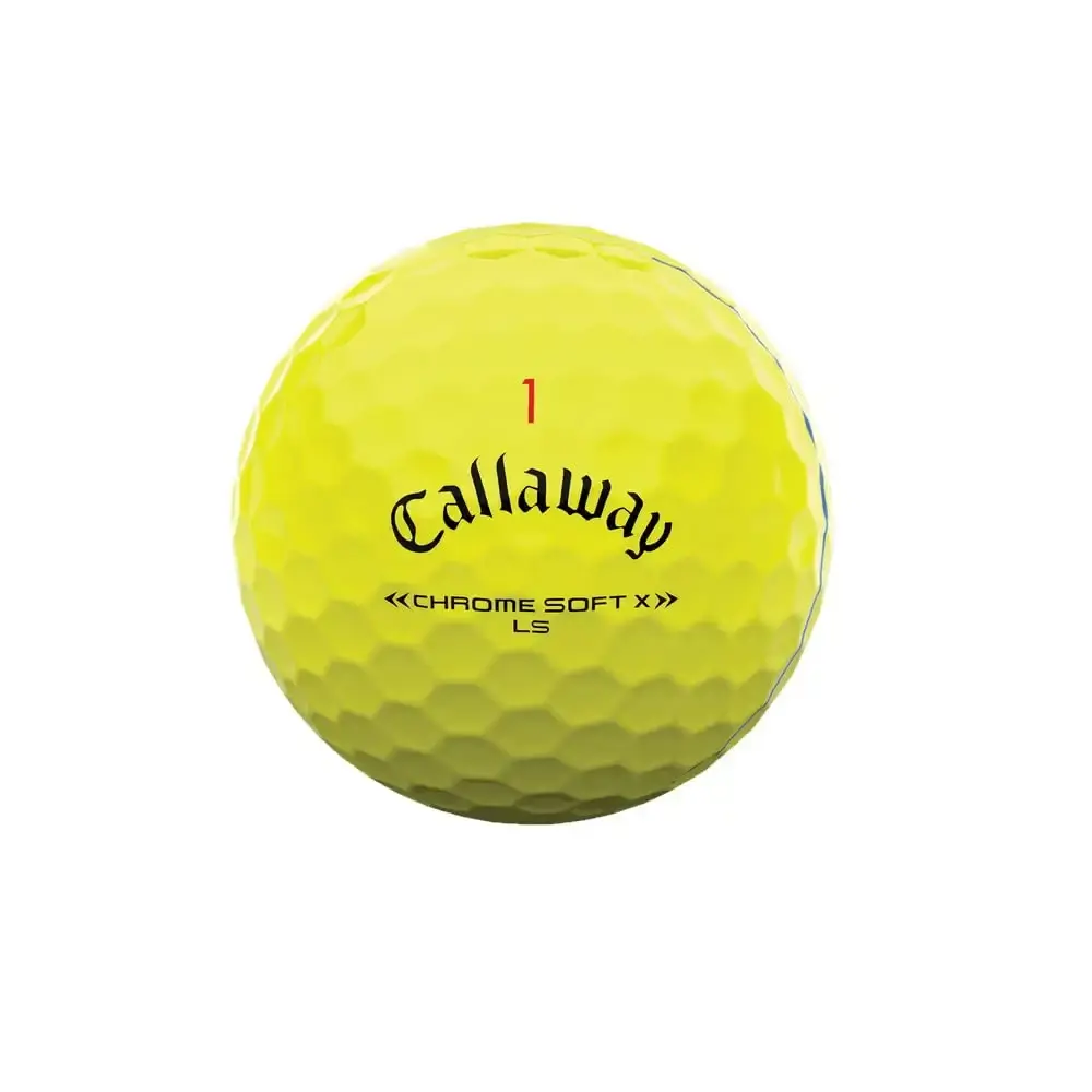 Callaway Golf 2022 Chrome Soft X LS Golf Balls Triple Track Yellow — Callaway