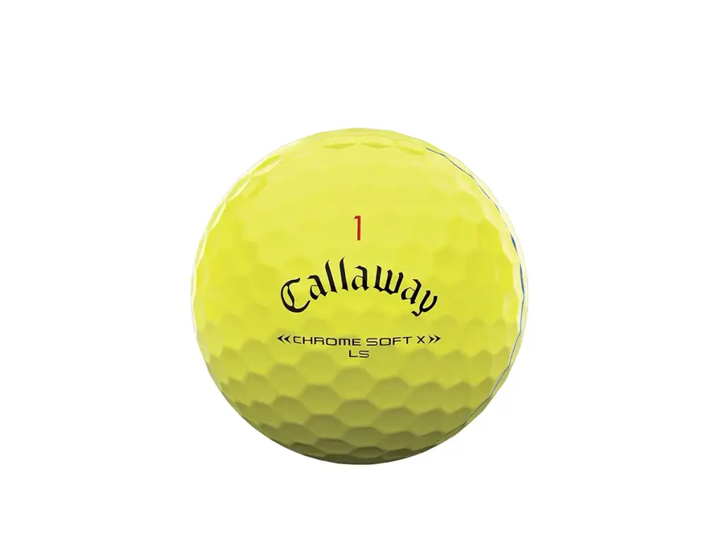 Callaway Golf 2022 Chrome Soft X LS Golf Balls Triple Track Yellow — Golf