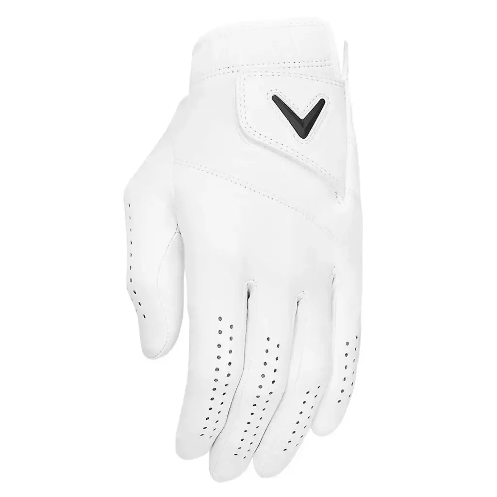 Callaway Golf 2022 Tour Authentic Glove Standard Large White Worn on Left Hand — Callaway