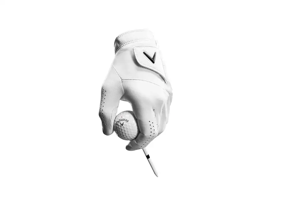 Callaway Golf 2022 Tour Authentic Glove Standard Large White Worn on Left Hand — Golf