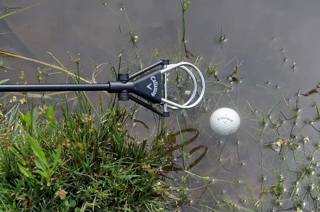 Callaway Golf Ball Retriever for Water, Telescopic with Dual-Zip Headcover 15 Feet — Golf