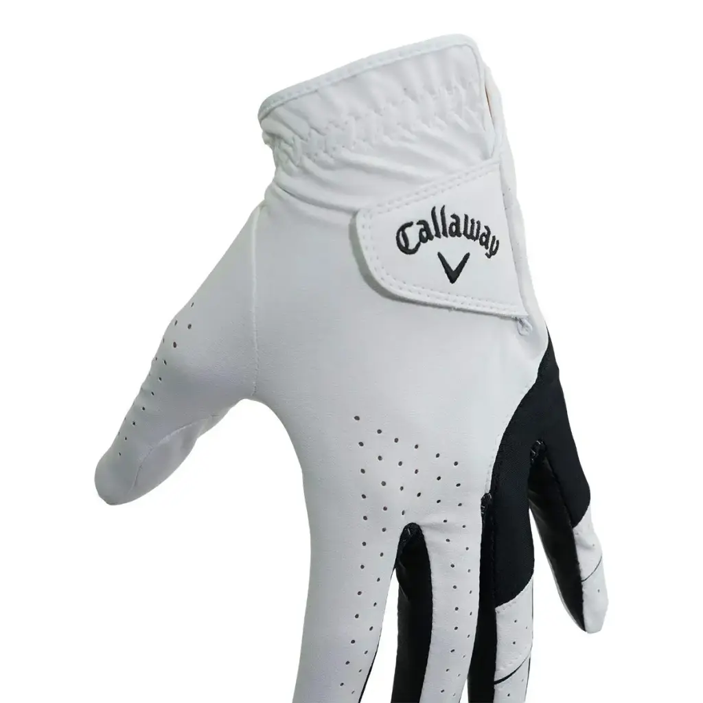 Callaway Golf Men's Weather Spann Premium Synthetic Golf Glove White, Single Medium Prior — Callaway